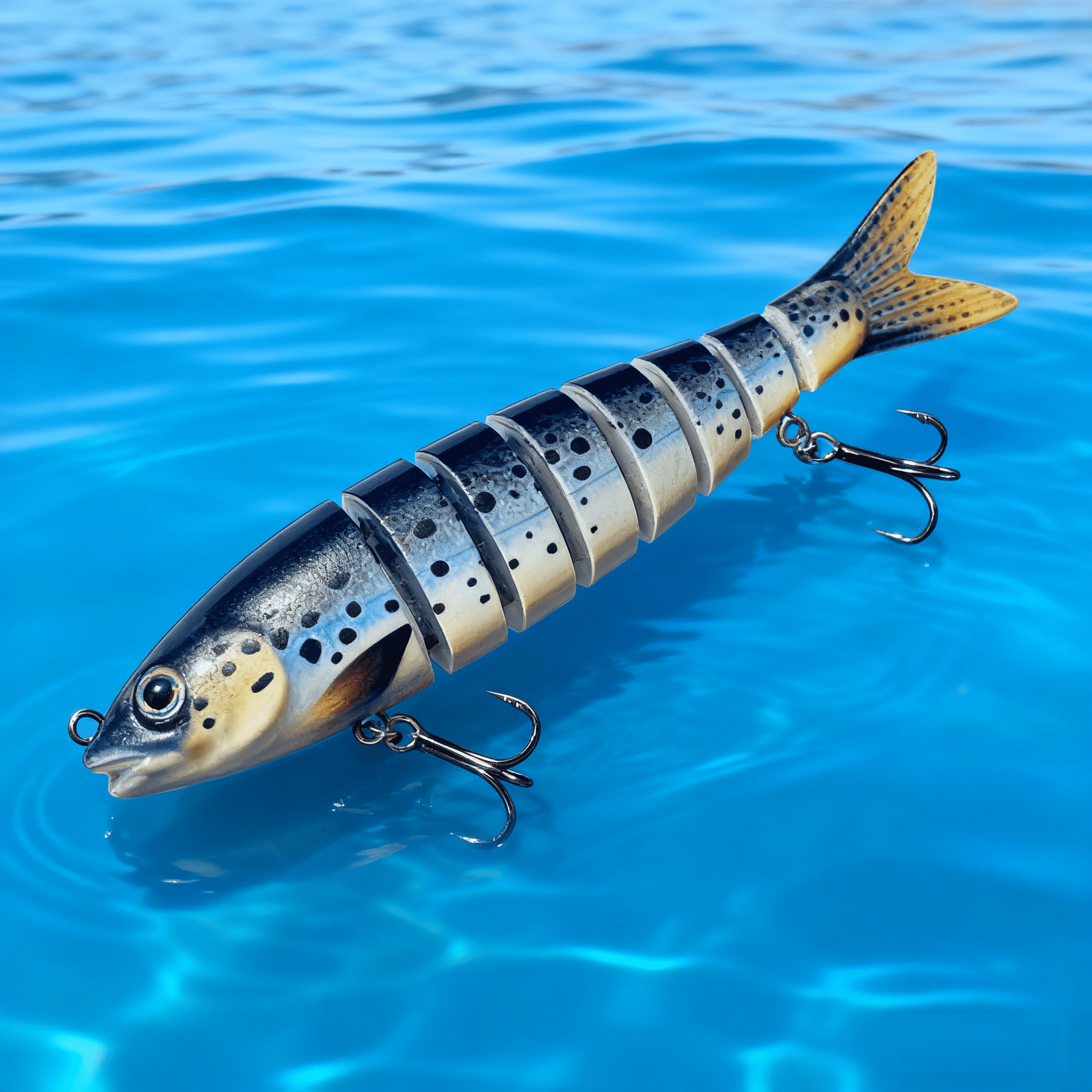 multi joint sinking lure – black